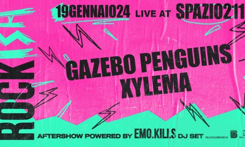 Spazio211, Torino - Eventi di giovedì 18, venerdì 19 e sabato 20 gennaio 2024: Bud Spencer Blues Explosion, Gazebo Penguins + Xylema